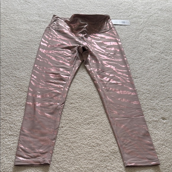 CALIA by Carrie Underwood Pants - CALIA by Carrie Underwood Metallic Pink Zebra Leggings